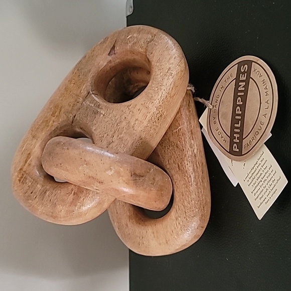 Handcrafted Boho Wood Chain Home Decor - Picture 1 of 5